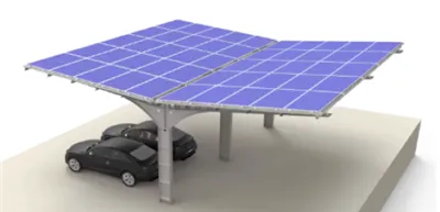 Kereskedelmi napelemes autóbeálló PV szerkezet